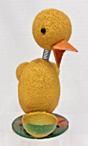 Vintage Paper Mache Easter Duck Nodder Candy Germany 5.5&quot; US ZONE 1945-1... - $54.45