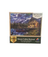 Springbok&#39;s 1000 Piece Wooden Jigsaw Puzzle Moon Cabin Retreat - $15.83