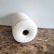 1 Natural Spools 8/4 Poly/Cotton Loom Weaving Rag Rug Carpet Warp Yarn S... - £10.43 GBP