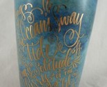 Starbucks travel mug Siren Silhouette Teal Blue with Gold Letters and Ri... - $4,344.12