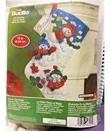  Bucilla Fun in the snow Felt Christmas Stocking Kit 16” New - $503.61 MXN