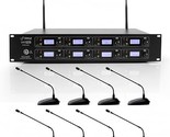 Pyle 8 Channel Conference Microphone System - UHF Desktop, Table Meeting... - $1,056.99