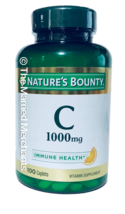 Nature&#39;s Bounty Vitamin C 1000 mg Immune Health 100 caplets END OF JUNE 2024 - £9.59 GBP