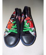 TRIPLE HERO MARVEL CANVAS LACE UP SNEAKERS SIZE 2 BOY&#39;S EUC - €32,14 EUR