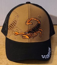 SCORPION ARACHNID STINGER TAIL SNAPBACK MESH BACK BASEBALL CAP HAT - £11.93 GBP