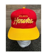 Atlanta Hawks Sports Specialties Snapback Hat Cap Double Line Script - V... - $96.74