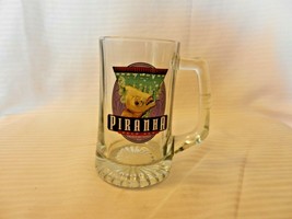 Piranha Pale Ale Brewhouse American Style Ale Heavy Glass Beer Mug 5.5&quot; ... - £27.97 GBP