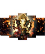 Liftgather Ganesha Canvas Painting Wall Art For Living Room Office Bathroom - £39.11 GBP