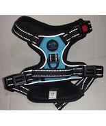 PhoePet Small No Pull Dog Harness Bule Black Adjustable Reflective - £9.03 GBP