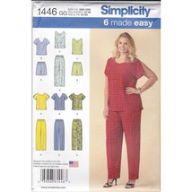Simplicity 1446 Easy to Sew Women&#39;s Shirt, Pants, and Shorts Sewing Patterns, Si - £14.05 GBP