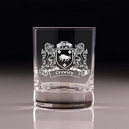 Crowley Irish Coat of Arms Old Fashioned Tumblers - Set of 4