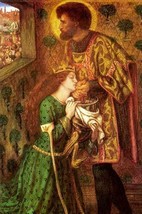 Saint George &amp; the Princess Sabra by Dante Gabriel Rossetti - Art Print - £17.57 GBP+