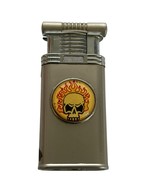 Vintage Lighter Skull w/Flames Evil Working But Needs Fluid 13 Unique - $25.99 CAD
