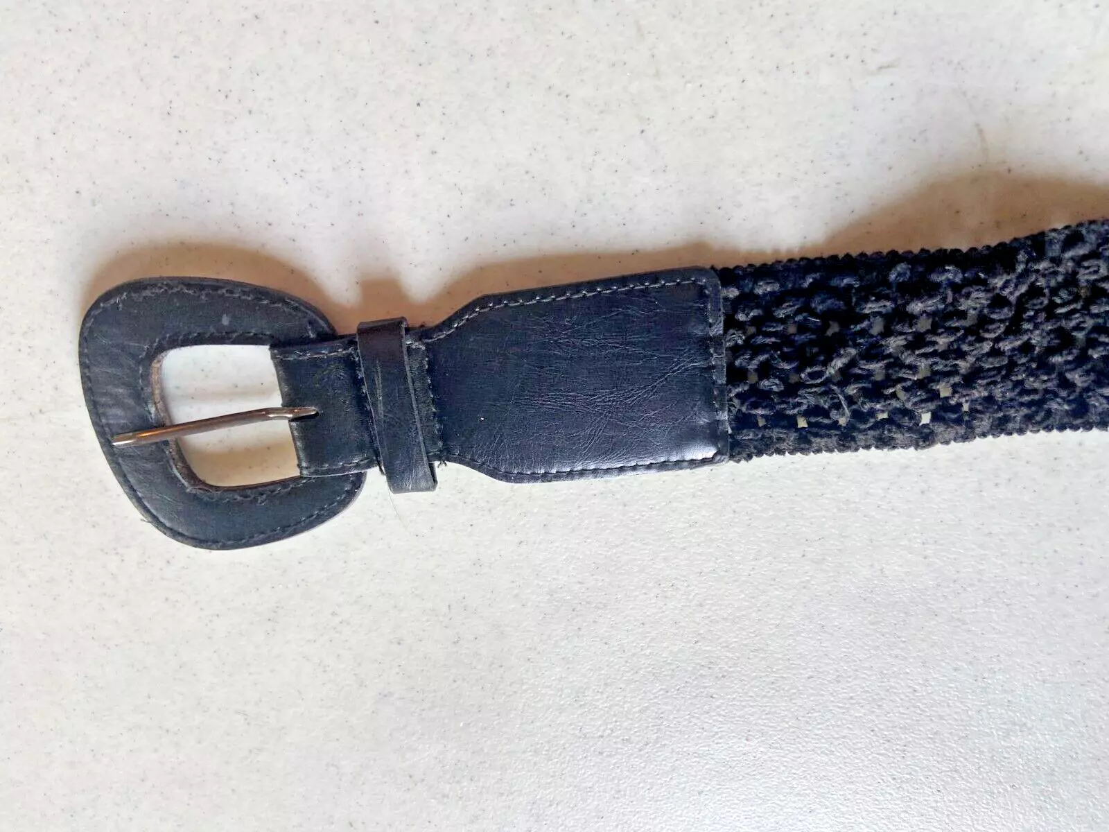 Women&#39;s Belt Black  Woven   waist  Buckle - $16.39 CAD