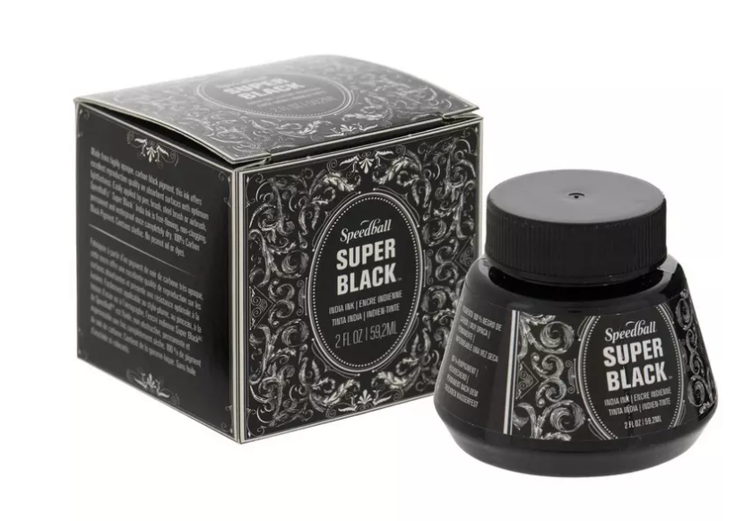 Speedball Super Black India Ink 2 floz New - $11.05