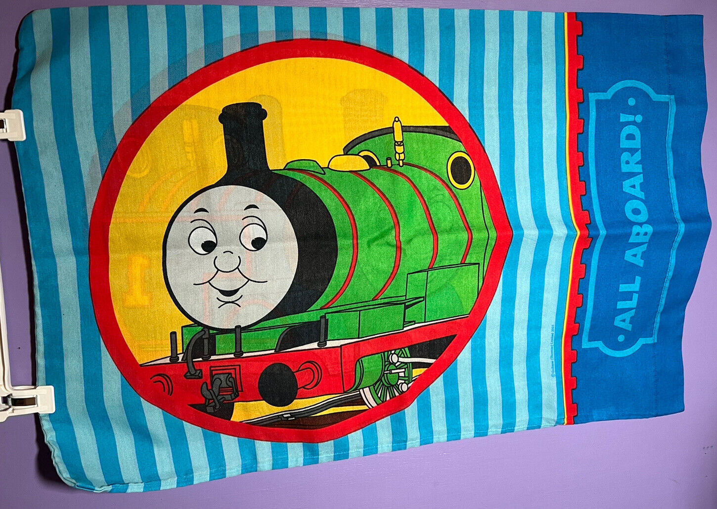 Primary image for One Vintage Thomas The Tank Engine & Percy Pillow Case Made in USA Dan River