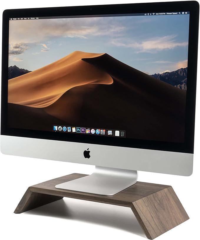 Monitor Stand, Imac Computer Ergonomic Position Riser, Computer At Eye