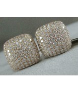 1.95 KT Rotondo Diamanti Finti Grappolo Gemelli per Uomo 14k Rosa Placca... - $129.58 CAD