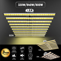 800W Dimmable Commercial Grow Lights Daisy Chain Detachable Plant Lamp Waterproo - £13.68 GBP+