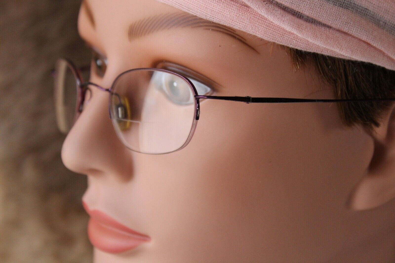 Women&#39;s DKNY 6411 550 Halfrim Oval Purple Eyeglass Frames 45-20-130 - $15.88