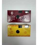 Two Disposable 35 mm Flash Camera w/ 15 Exposure J.J. Keller Sealed Expired - £10.11 GBP