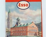 ESSO Boston And Vicinity with Cape Cod Map and Visitor&#39;s Guide 1958 - £9.38 GBP