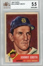 1953 Topps Johnny Groth #36 BVG Beckett 5.5 P1226 - £24.43 GBP