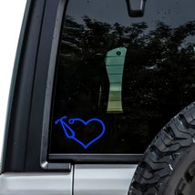 Stethoscope Heart Vinyl Decal Sticker - Custom Truck Bumper Window Laptop Car No - £4.45 GBP