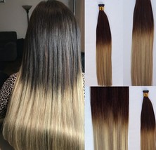 18&quot;,22&quot; 100grs,125s,I Tip (Stick Tip) Fusion Human Hair Extensions #T2-18/613 - £85.18 GBP+