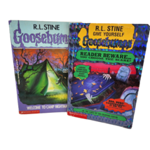 R.L Stine Goosebumps # 8 # 9 Camp Nightmare Coffin Book Childrens Paperback - £18.56 GBP