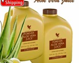 2 Pack Forever Aloe Vera Juice 33.8 fl.oz. Lemon Lime Original Rare Exp ... - $40.34