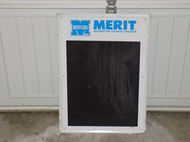 Merit Muffler Metal Chalkboard Sign - $1,753.08 MXN