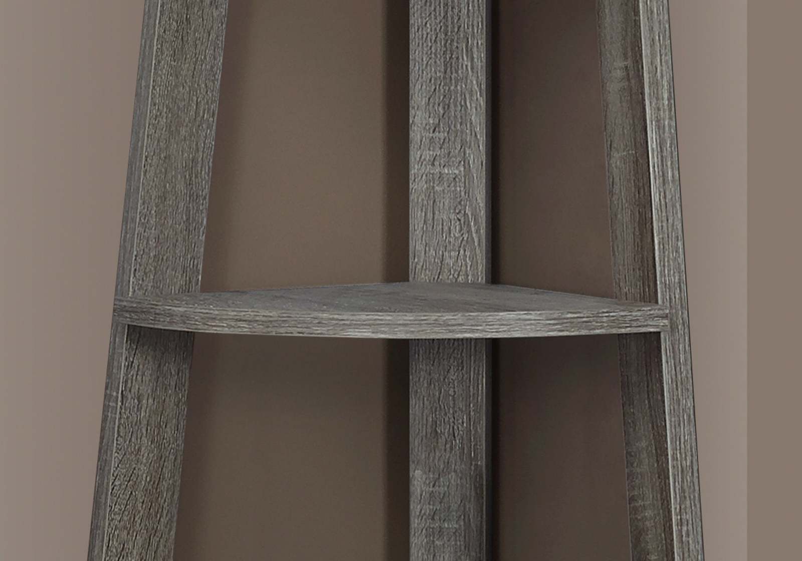 Modern Brown 72"H 5-Tier Corner Bookshelf Bookcase for Office Bedroom Item image 3
