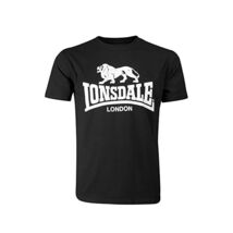 Lonsdale Men's Logo Regular Fit T-Shirt - Black, XX-Large  - $40.00