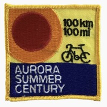 Aurora Summer Century 100 km 100 Mi Illinois Vintage Cycling Patch - £11.65 GBP