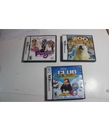 lot of girls Nintendo DS Games with Cases Zoo Ponyz Club Penguin - £11.67 GBP