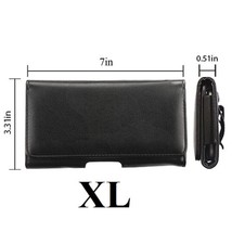 For Samsung Galaxy Xcover6 Pro - Horizontal Leather Pouch Case Belt Clip Holster - £13.51 GBP