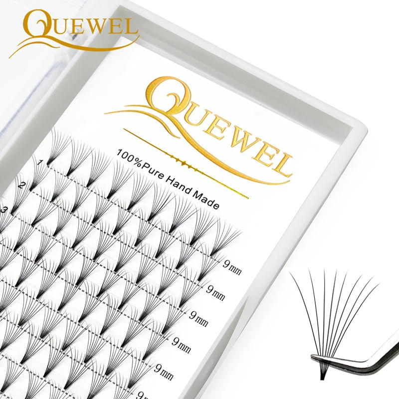 Quewel Premade Fans Lashes 8D/6D/5D/4D/3D Volume Lash Extensions 0.07mm C/D Curl - £18.68 GBP