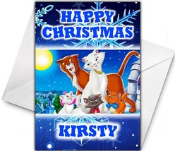 ARISTOCATS Personalised Christmas Card - Disney Personalised Christmas Card - $4.10