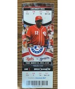 Cincinnati Reds Milwaukee￼ Brewers 2011 Opening Day Ticket Joey Votto Ho... - £7.18 GBP