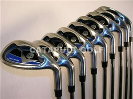 Left Handed +1 Long Xl Big Iron Set Lh Tall Golf Clubs - £207.34 GBP