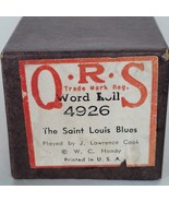 Player Piano Roll QRS 4926 The Saint Louis Blues Vintage Music Waltz Wor... - $12.86