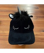 Spooky Streets Black Velour Unicorn Cap Hat OS NEW Halloween Costume Dre... - $9.00