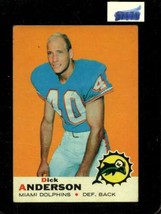 1969 Topps #59 Dick Anderson Good+ (Rc) Dolphins Nicely Centered *X71884 - £6.70 GBP