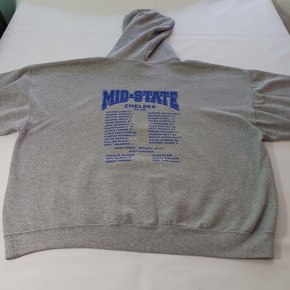 Gildan Heavy Blend MIOSTATE CHAMPIONS Men's Gray Cotton Hoodie Sweatshirt Sz 2XL Item image 15