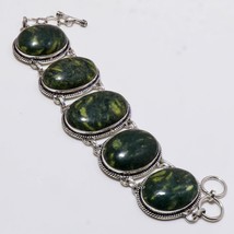 Green Opal Oval Shape Gemstone Handmade Fashion Bracelet Jewelry 7-8&quot; SA 1268 - £7.18 GBP