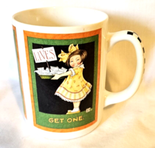 Lives Get One Coffee Mug Mary Mug Engelbrelt Vintage Taiwan 12 oz - £12.73 GBP