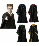 Harry Potter Cosplay Gryffindor Slytherin Hufflepuff Ravenclaw Robe Cloak - $10.99