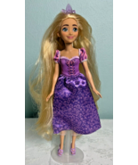 2022 Mattel Disney Princess Rapunzel Green Eyes Blonde Hair Original Dress - $11.39