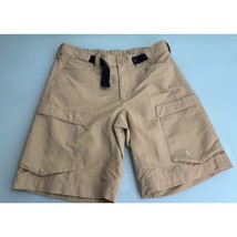 The North Face Men Belted Cargo Shorts Nylon Beige Hiking Size 30 - £19.58 GBP